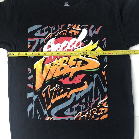 Good Vibes Bailey Apparel Black Tee Size Medium - Picture 5 of 8